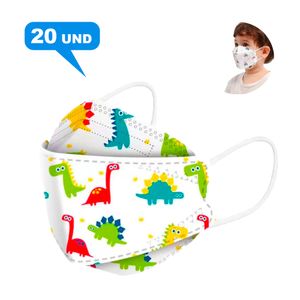 Mascarilla Fish Shape x20 unidades Diseño Aleatorio para Niños