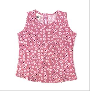 Blusa Niña Flores Palo Rosa Talla 10