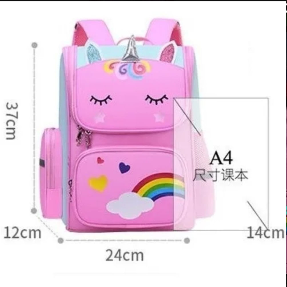 Mochila Escolar de Niña Modelo Unicornio 3D Kawaii – Tienda plaza online