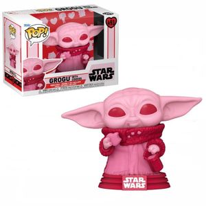 Funko Pop Star Wars Mandalorian Baby Yoda Grogu with Cookies (Love)