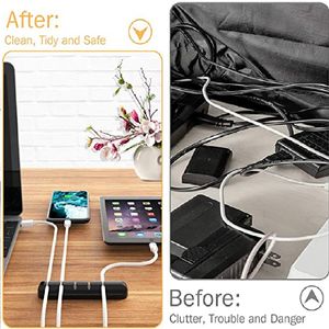 Organizador Soporte de Silicona para Cables
