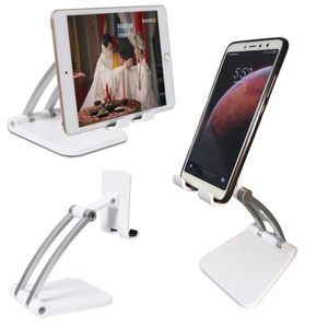 Porta Celular Soporte de Mesa Holder Celular Tablet Ajustable Blanco
