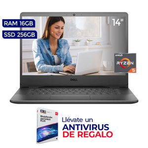 Laptop Dell Vostro 3405 14", Ryzen 5 3450U, 16GB RAM, 256GB SSD, Linux + Antivirus de Regalo