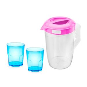 Pack Jarra Bio 2.6 litros y 2 vasos bar