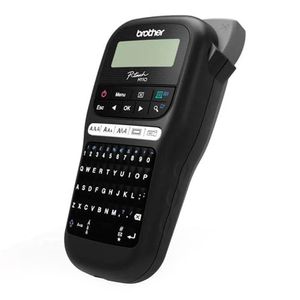 Rotulador portátil Brother PTH110BK de etiquetas + incluye cinta TZe231, negro