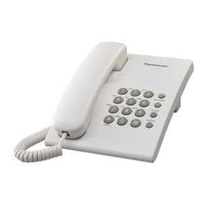 Teléfono fijo Panasonic KX-TS500LXW marcado rápido
