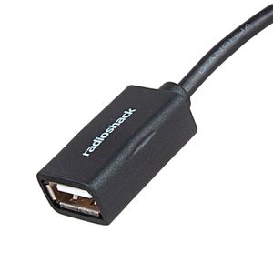 Cable extensión Radioshack de usb 2.0, 1.8 metros, negro