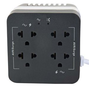 Estabilizador de corriente Chicago Digital Power 4 tomas y 4 puertos USB, 600VA/300W