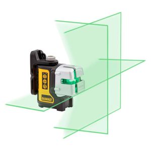 Nivel Láser de 3 Líneas Verdes a Pilas 20 Metros Dewalt DW089CG