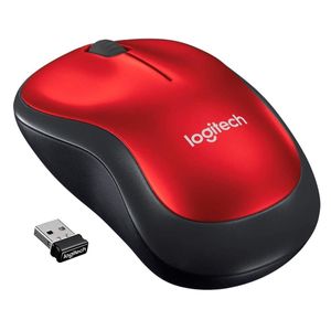 Mouse Logitech M185 Wireless Inalámbrico Rojo - 910-003635