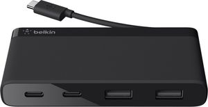 Mini Hub Belkin SuperSpeed 4-Port USB 3.1 Gen 1 Type-C Negro - F4U090BTBLK