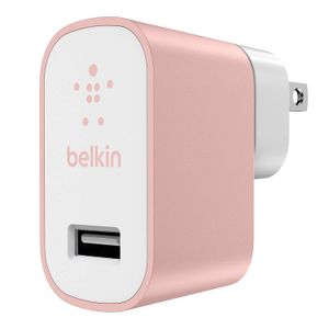 Cargador Belkin 24A de pared con conector USB Oro Rosa - F8M731DQC00