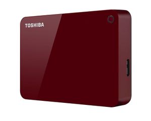 Disco Externo Toshiba 1TB Canvio Advance Rojo - HDTC910XR3AA