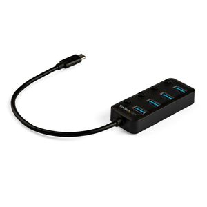 Hub Startech USB C de 4 Puertos USB-A 3.1/3.2 5Gbps Interruptor - HB30C4AIB