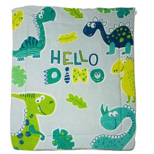 Edredón Flannel con Sherpa Free Home Baby Dinos Cuna