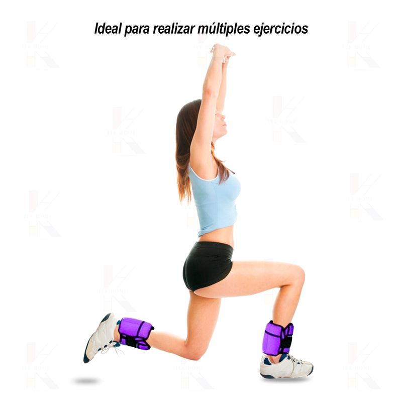 Tobilleras Con Peso Deportivas 2kg X Par Gym Funcional