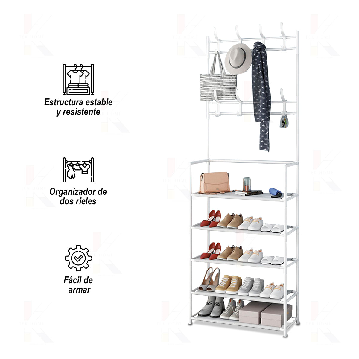 Estante Organizador Zapatera Multiusos 5 Niveles