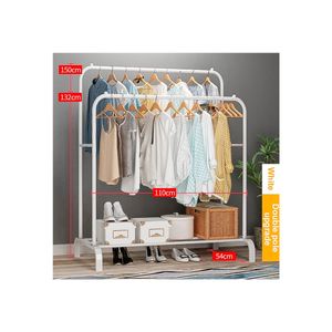 Perchero Colgador Organizador Ropa Premium Blanco Mate