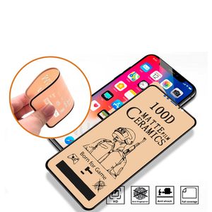 Mica Cerámica Mate para iPhone 13 Pegamento Completo