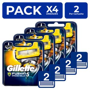 Fusion5 Gillette Proshield Cartuchos 2 unidades PackX4