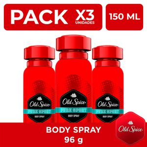 Desodorante Spray Corporal Old Spice Pure Sport 150ml PackX3