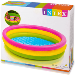 Piscina Inflable Intex Arcoíris de 114 x 25 cm