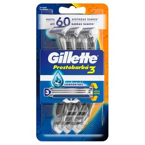 Prestobarba3 Gillette Máquinas Desechables Gel 6 unidades