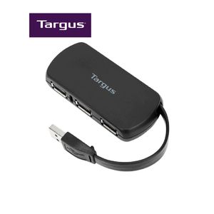 Hub USB Targus 4 Puertos USB 2.0, Black (ACH114LP)