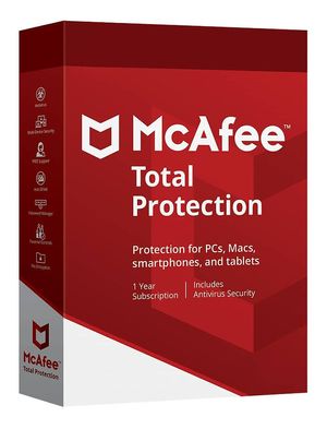 Mcafee Total Protection 10 Disp (Código Digital)
