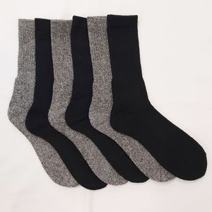 Medias Madison Pack X6 Gruesas Negro01 Hombre