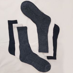Medias Madison Pack X6 Gruesas Azul01 Hombre