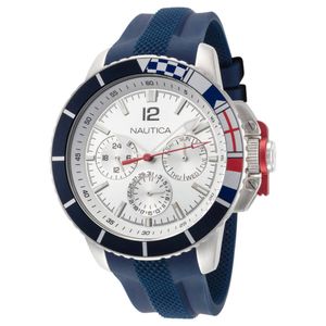 Reloj Nautica Bay Ho NAPBHP903 Multifuncional Para Hombre Correa de Silicona Azul