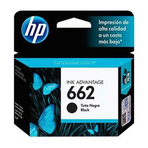 Cartucho de tinta  HP 662 Advantage negro rinde 120 páginas