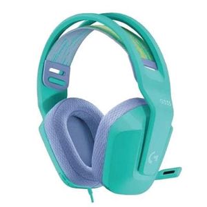Audífonos gamer Logitech G335 Lightspeed, conexión jack 3.5, 36 ohms, sensibilidad: 87.5 dB, compatible PC y consolas, menta