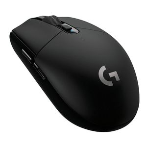 Mouse gamer inalámbrico Logitech G305 Lightspeed Wireless, receptor usb, 12000 dpi, 6 botones, usa pila, negro