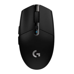Mouse gamer inalámbrico Logitech G305 Lightspeed Wireless, receptor usb, 12000 dpi, 6 botones, usa pila, negro