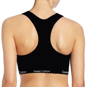 Top Deportivo de Algodón Sweet Cotton Negro