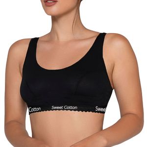 Pack x3 Top Deportivo de Algodón Sweet Cotton Negro