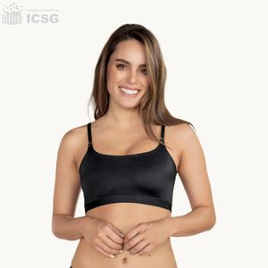 Leonisa Top Doble Look con Encaje Negro + REGALO