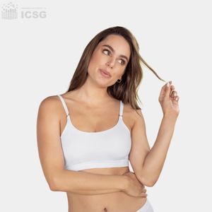 Leonisa Top Doble Look con Encaje Blanco + REGALO