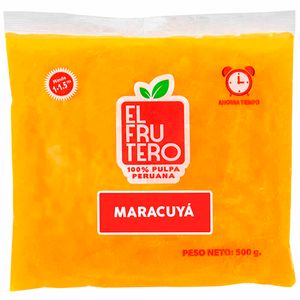 Pulpa de Maracuyá EL FRUTERO Bolsa 500g