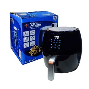 Freidora de Aire Electro Máster de 4.5 Litros con 1800 Watt de Potencia Negro