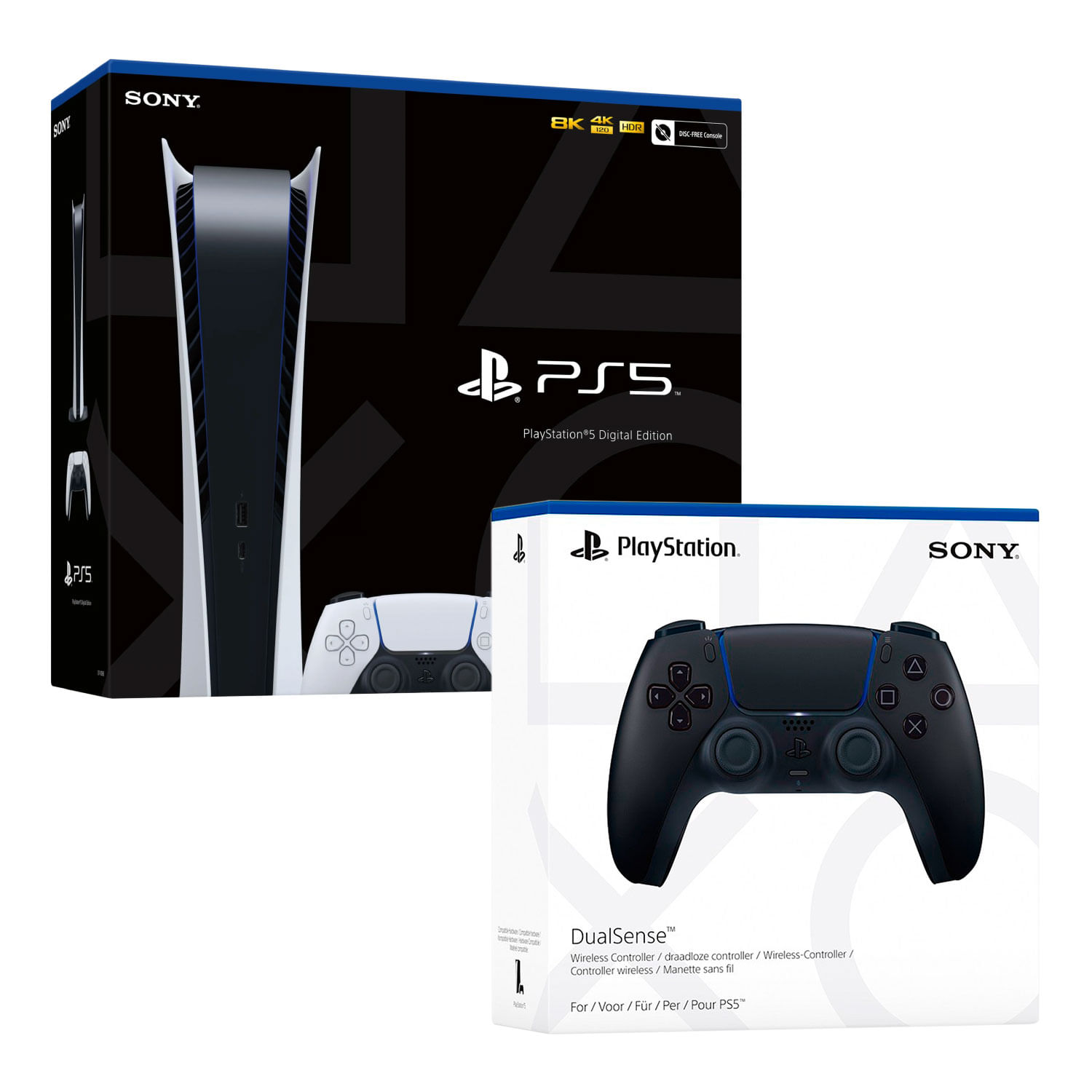 Mando Playstation 5 DualSense PS5 Midnight Black - Real Plaza
