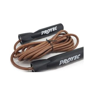 Soga de Salto Gym Fitness Cardio De Cuero Mango Pvc