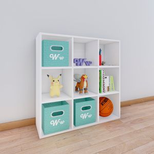 Organizador Juguetero Montessori Wonder Wood Muebleria de 9 Compartimientos Melamina Blanca