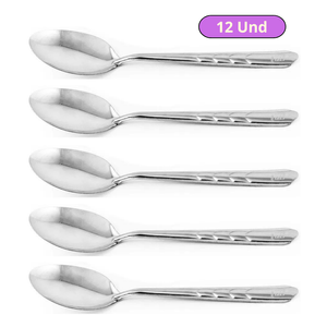 Cuchara de Mesa Facusa de Acero Inoxidable  x 12 Und