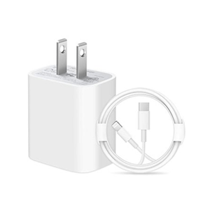 Cargador para Apple de 20W + Cable Lightning iPhone iPad 1m