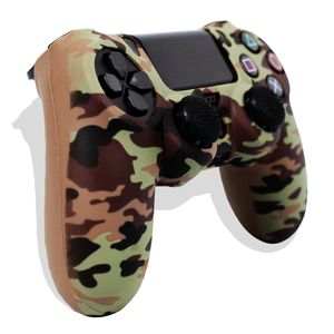 Funda de Silicona para mando de PS4 Camuflaje Verde
