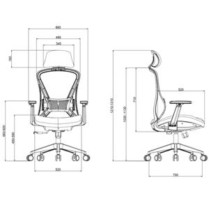Silla Giratoria Ergonómica Decorplas Texas Dark Grey con Brazos Regulables 3D