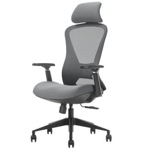 Silla Giratoria Ergonómica Decorplas Texas Dark Grey con Brazos Regulables 3D